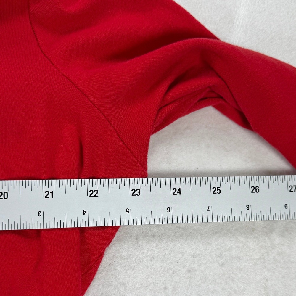 Lauren Ralph Lauren Red Navy Blue Contrast Polo Shirt XL Gold Crest Buttons - Picture 4 of 7